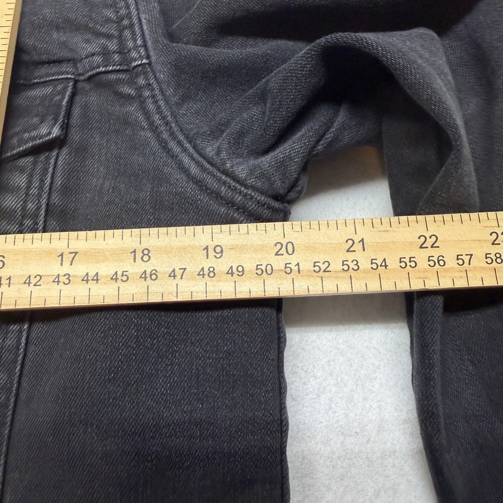 PacSun Sherpa Lined Denim Trucker Jacket Faux Shearling Black Adult Medium - Picture 10 of 13